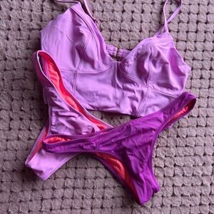 Vibrant Victoria’s Secret Purple Bikini Set